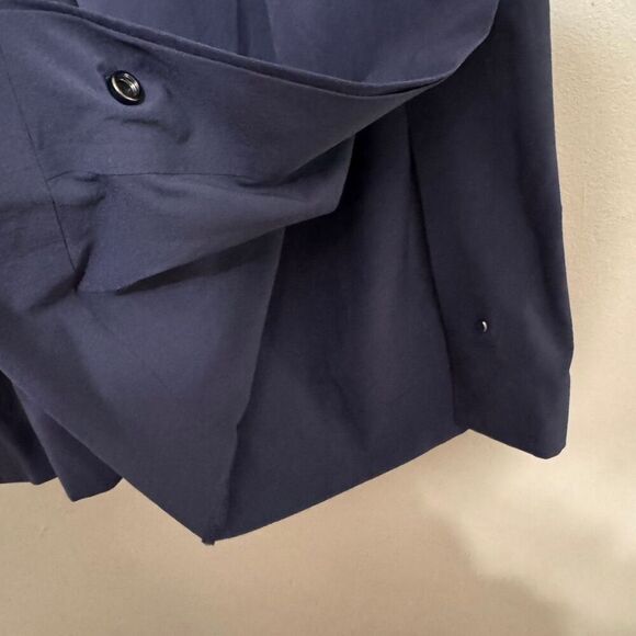 Athleta Tribeca crop navy wide leg pants with snap slits at bottom size 6 - Picture 5 of 9